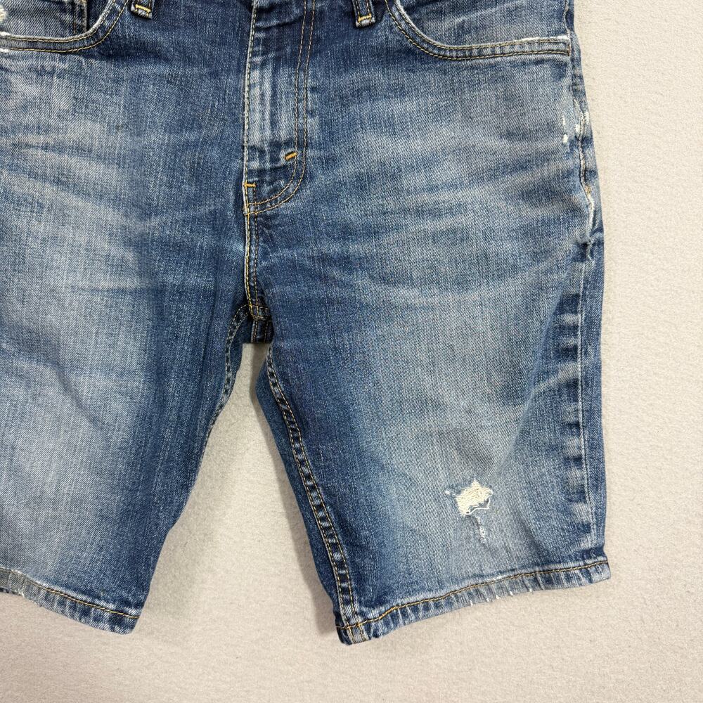 Levis 511 Slim Fit Jean Shorts Men's 33 Blue 10" Inseam Blue Denim Jorts Faded - Picture 3 of 12